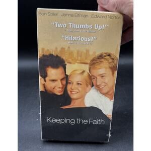 Keeping The Faith Ben Stiller Jenna Elfman, Edward Norton VHS Movie New Sealed!